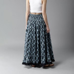 Blooming Beauty Tiered Maxi Pure Cotton Skirt